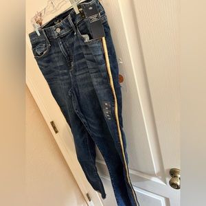 Abercrombie & Fitch Rainbow Leg Striped Jeans